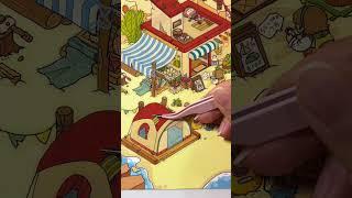 Desert Oasis - YYBB ART DIY STICKER SCENE |SATISFYING | ASMR #asmr #diy  #usa #uk