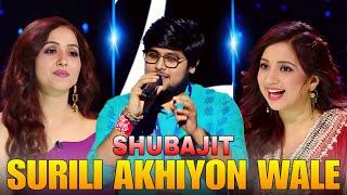 Subhajit Chakraborty - Surili Akhiyon wale Song Full Performance indian idol theatre round top 15