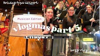 Holiday Pops Orchestra concert vlog  | katieflute vlogmas 2024 part 5