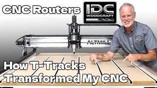 Lightning-Fast Clamping by Using T-Tracks on Your CNC Router