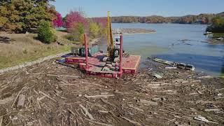 Excavator in Action: Post-Hurricane Debris Cleanup at Claytor Lake | USACE Mission