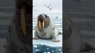 A heartwarming rescue of Walrus injured by millions of Barnacles #shorts #rescue #walrus #emotional