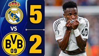 Partido de hoy Real Madrid y Borussia Dortmund, resumen y todos los goles