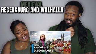  American Couple First Time Seeing Medieval Regensburg and Walhalla | The Demouchets REACT Germany