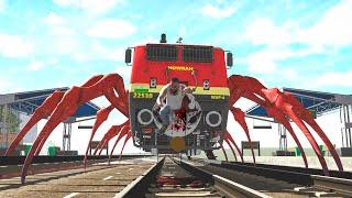 CHOO CHOO CHARLES SCARY TRAIN EAT FRANKLIN IN INDIAN BIKES DRIVING 3D