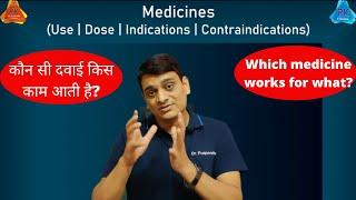 Book for All Medicines - Uses, Dose and Contraindication | कौन सी दवाई किस काम आती है?