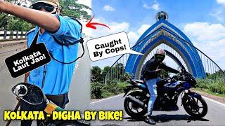 Kolkata To Digha In Pulsar 220 || Caught By Cops || Throttle vlogs (Ep-1)