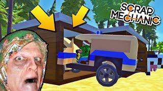 МЕСТРЫЙ МЕНТ ВЛЕТЕЛ В ДРОВА СТАРОЙ БАБКИ !!! ФЕЙЛЫ и ПРИКОЛЫ в Scrap Mechanic !!