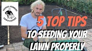 How to grow seed in a new lawn, get that great new lawn with this seed video