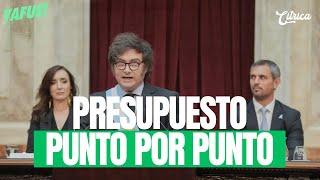 ANÁLISIS DEL PRESUPUESTO IMPROVISADO DE MILEI