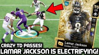 GOLDEN TICKET LAMAR JACKSON IS OVERPOWERED! NASTY JUKES AND TD PASSES! Madden 20