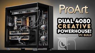 The Ultimate ProArt Flex! | Dual RTX 4080 PC Build | NZXT H9 Flow, ROG Ryujin III Noctua, i9 13900K