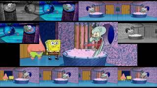 Squidward Yelling Bathtub Scene - Sparta NoBGM Remix