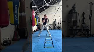 Try these agility ladder drills in Boxing