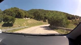 Driving on road 111 (Patras - Kleitoria / Greek National Road 33 / highway driving) - onboard camera