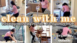 NEW SMALL HOME CLEAN WITH ME | HOME RESET | SAHM MORNING ROUTINE| REBEKAH PICCHI