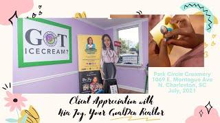 Client Appreciation with Nia Joy Your GoalDen Realtor, Carolina One Real Estate Park Circle Creamery