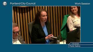 Portland City Council Work Session - Public Safety 01/09/25