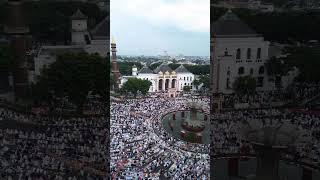 suasana sholat Id fitri 1444 H Kota palembang