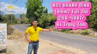 ĐẤT NỀN FULL THỔ Kề Trung Tâm Thị Trấn Khánh Vĩnh chỉ 280tr/ nền 100m2 thổ cư.