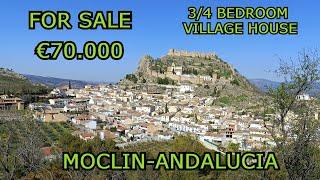 €70.000- Town house for sale in Moclin, Granada, Andalucia SPAIN