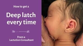 Breastfeeding latch | Deep Latch Technique | What you NEED to know to get a comfortable latch