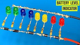 how to make battery level indicator , battery charger , 18650 , electronics