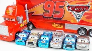 Disney Cars Mini Racers Metalllic Series Mack Piston Cup Hauler