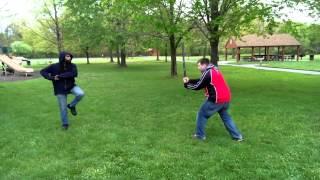 Chinese Sword Arts: some light sparring.