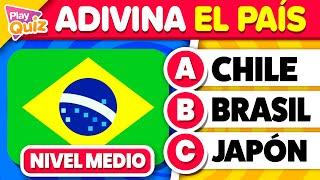 Adivina el País por Su Bandera  - Nivel Medio | Play Quiz Geografía