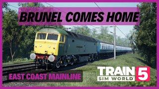 TSW5 | Brunel Comes Home | Class 47 (47484) | East Coast Mainline | AWS - No DSD due to bug