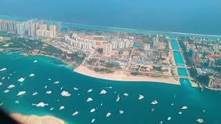 Aerial View of Beautiful Male, Maldives from Flight!