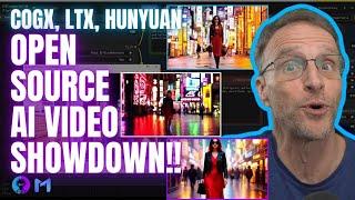 Open Source Video Showdown - LTX, CogX, HunYuan Text to Video