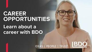 A student career with BDO