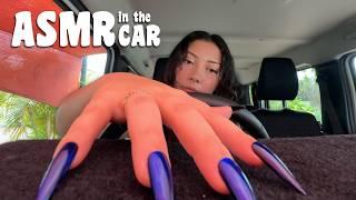 ASMR in my car (no talking, tapping and scratching)