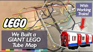 We Built a TUBE MAP out of LEGO With Working Trains!