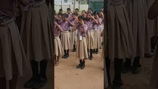 Eye exercise for better vision. Sri Jagadeeswara Global Primary School.