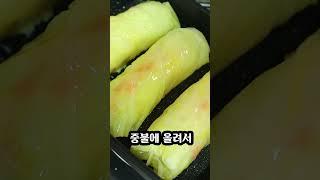 재료 : 양배추, 무로 살빼는 요리