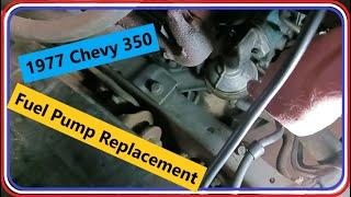 How to Replace a fuel pump on a 1977 Chevy C10 Cheyenne Pickup and some new #vr1 and filter #wix