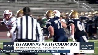 The Final Drive Aquinas sneaks past Columbus