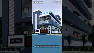 Modern Duplex House Design #3delevation #interiordesign #duplexdesign