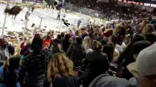 Bakersfield Condors Goal Triggers Teddy Bear Toss Explosion 2016