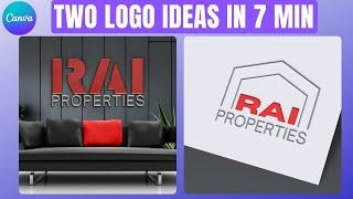 Two Logo Designs in 7 minutes using Canva & Photopea