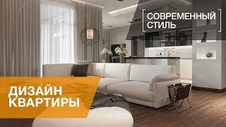 Интерьер квартиры в современном стиле в ЖК Duderhof Club, 165 кв.м.