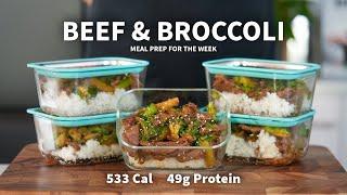 High Protein Meal Prep on a Budget | $5 Per Portion | Beef and Broccoli Stir-Fry