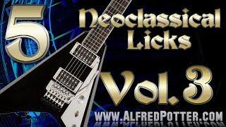 5 Neoclassical Metal Guitar Licks Vol.3