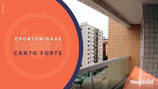 Negocial - Imóvel Novo 3 Dorms. (1 Suíte) - Canto do Forte, Praia Grande/SP - APENAS R$400 mil