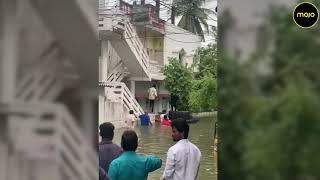 Heavy Rains Caused Heavy Destruction In Hyderabad.