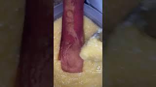 Corn Grits & Bacon #shadenalutin #foodie #breakfast #grits #morningstarfarms #bacon #easyrecipe