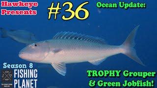 Fishing Planet #36 - S8 - Ocean Update: TROPHY Grouper & Green Jobfish!